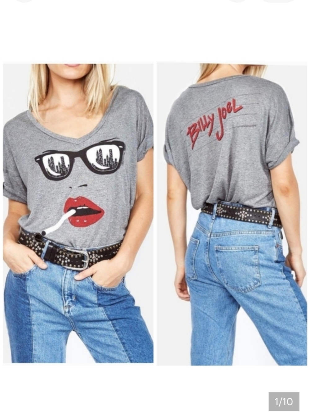 Lauren Moshi RARE Brixton Billy Joel tee